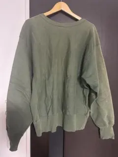 Champion Reverse Weave トレーナー オリーブグリーン