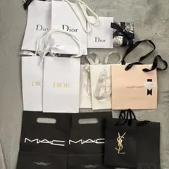 Dior、JILLSTUART、MAC、YSL、ADDICTION 紙袋&空箱