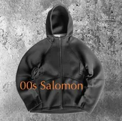 SALOMON ソフトシェルジャケット 激レア 90s Salomon サロモン テック ソフトシェル アーカイブ 黒