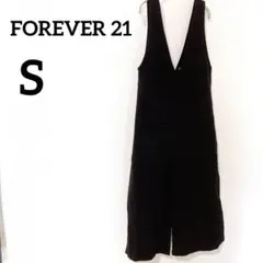 FOREVER 21 【S】ブラック サロペット フォーエバー21 黒色