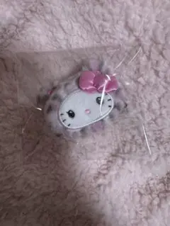 サンリオ ギャルクマ ピンク キティ　ハローキティ　ヘアクリップ ヒョウ柄