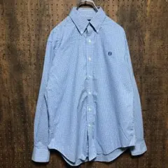 ローレンラルフローレン　長袖シャツ ギンガムチェック　チェック柄 青　 YE82