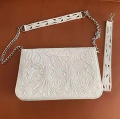 グレースコンチネンタル カービングトライブス2wayチェーンバッグ