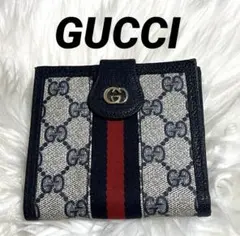 ✨希少 未使用級✨GUCCI グッチ 二つ折り財布 シェリーライン ブラック GUCCI （新品・未使用品）グッチ ウェブ シェリーライン 二つ折り財布