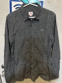 LACOSTE L!VE チェック柄長袖シャツ US S
