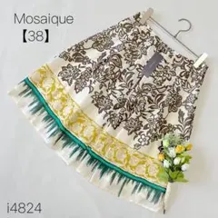 Mosaique モザイク 花柄フレアスカート 総柄 膝丈 華やか【38】Mのサムネイル