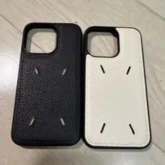 iPhone 13 Pro スリムレザー風ケース 2色セット