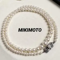 現行クラスプ✨MIKIMOTO Mチャーム パールネックレス アコヤ 5mm