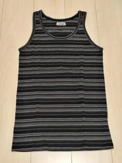 メンズファッション　lidah ボーダー柄 タンクトップ