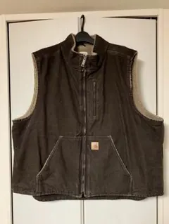 carhartt カーハート V26 ダックボアベスト ダークブラウン DKB - メルカリ