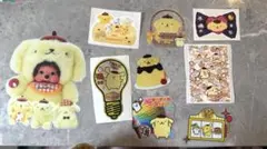 ポムポムプリン　キラキラシール　ビッグステッカー