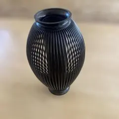 簦籠花入 中筒付き 黒漆塗り 花瓶 簦籠花入 中筒付き 黒漆塗り 花瓶 - メルカリ