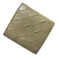 美品　ボッテガヴェネタ マキシイントレチャート レザー コインケース　小銭入れ