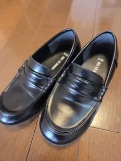 COMME CA ISM　ブラックローファー フォーマルシューズ　19センチ