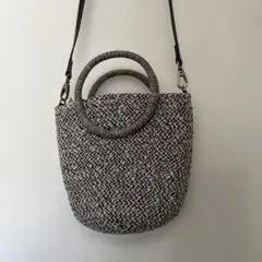 ZARA ザラ　カゴバッグ ショルダーバッグ2way