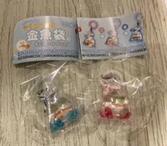 きらめく縁日 金魚袋のめじるしコレクション　2種類セット　雫　桃