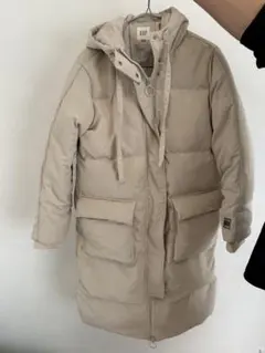 最終価格 GAP ベージュ ロングダウンジャケット Sサイズ