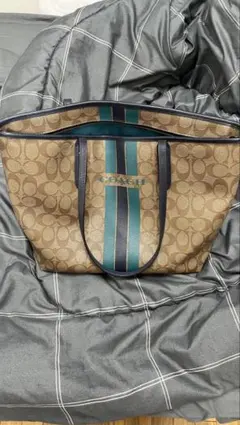 COACH シグネチャー トートバッグ センターライン　中古