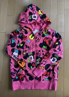ミニーちゃん♡柄ジップパーカー（L） ディズニー ミッキー ミニー TDR