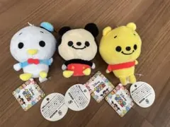 ディズニーツムツム　ドナルドダック・ミッキーマウス・プーさん ぬいぐるみセット