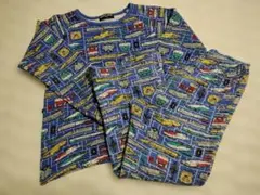 ハングリーハート　電車　新幹線パジャマ　キルト　長袖