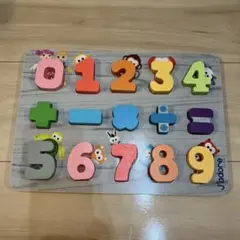J'adore 木製 数字 パズル 知育玩具