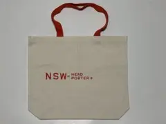 汚れありHEAD PORTER+ NSWトートバッグ ベージュ/オレンジ
