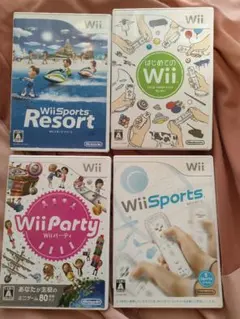 Wiiゲーム4本セット（Wii Sports等）