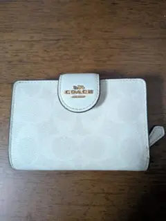 COACH ホワイト 二つ折り財布