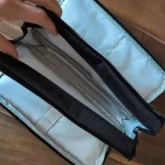 新品未使用品！筆箱 ペンケース 大容量 小物入 文房具入 化粧ポーチ 黒