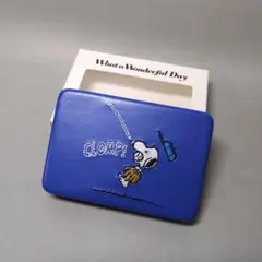 【未使用品】スヌーピー 刺繍 コンパクト ジュエリー ミラー ケース　野球