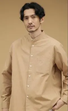 nano universe ベージュ 長袖シャツ LB.03 Mサイズ