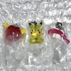 ポケモン　めじるしアクセサリー2 ガチャ シャリタツ　ピカチュウ　ビリリダマ