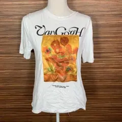 ZARA ザラ Tシャツ Sサイズ レディース 白 ホワイト 半袖 プリントのサムネイル