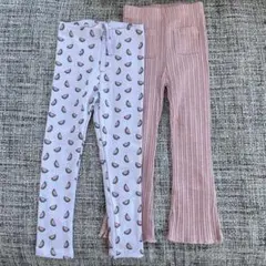 ZARA スイカ柄とリブ編みパンツ 2-3歳　98cm
