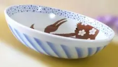 有田焼　手描き蟹絵 大鉢 深皿 桜モチーフ　未使用品❗️