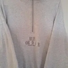HUF ハーフジップ XL グレー