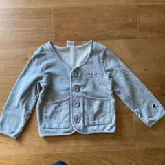 子供　チャンピオン　グレー カーディガン 100cm