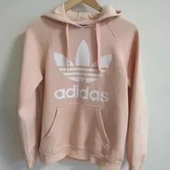 adidas アディダス パーカー トレフォイル Mサイズ ピンク 古着