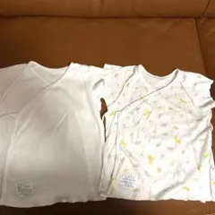 ファミリア　綿100% 短肌着 50-60cm 2枚セット