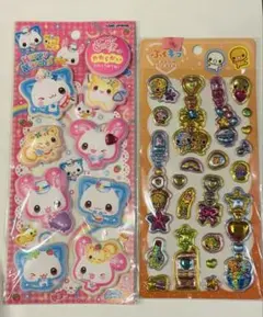 もっちりシール　ハッピーマーチ　立体シールなっとうちゃん　セット 2シート