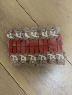 くま 木製クリップ 12個セット
