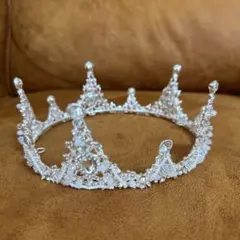 処分セール　【シルバー】 クラウン ティアラ ブライダル 花嫁 結婚式 前撮り