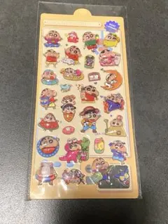 クレヨンしんちゃん　ウォーターシール　立体シール　ボンボンドロップシール　風