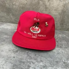 80's USA製 mack trucks キャップ レッド 当時物 80's USA製 mack trucks キャップ レッド 当時物 - メルカリ