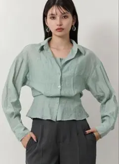 美品！MURUA ブラウス シャツ マルチウェイシアーシャツ