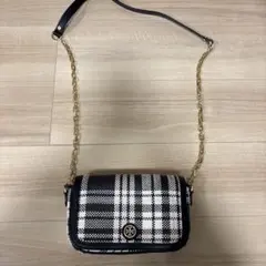 Tory Burch チェック柄ショルダーバッグ