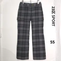 23区 SPORT レディースチェックパンツ サイズ55のサムネイル