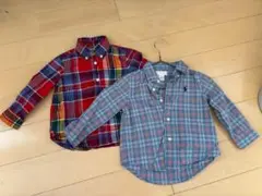 Ralph Lauren チェック柄シャツ 2枚セット 12M