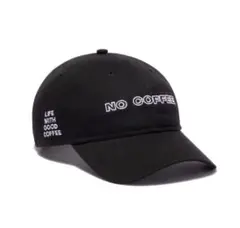 no golf nocoffee キャップ　美品 47 NO COFFEE NO GOLF ブラック キャップ NO COFFEE × CLUBHAUS